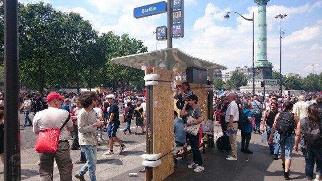 Geschützte Haltestellen in Paris