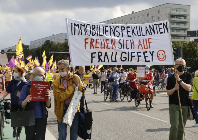 Demonstration "Wohnungen für Alle" am 11.09.2021