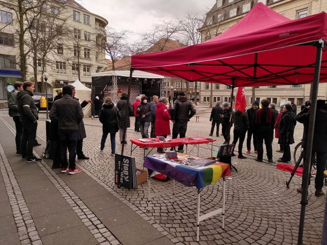 Optimismus, trotz schlechter Umfragen und mieses Wetters, heißt es bei der Linkspartei