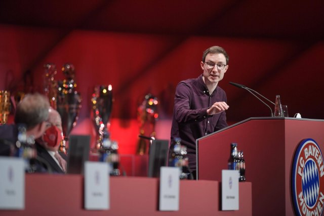 Bayernmitglied Michael Ott forderte bei der Jahreshauptversammlung im vergangenen Jahr, das Katar-Sponsoring beim FC Bayern zu beenden.