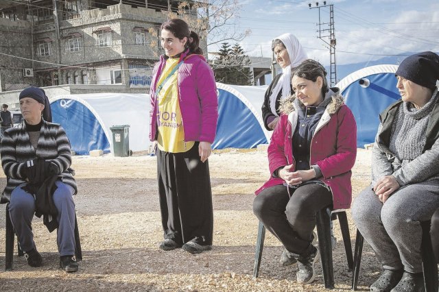 Workshop von Mor Dayanışma: Es geht um die psychologische Unterstützung von Kindern im Erdbebengebiet