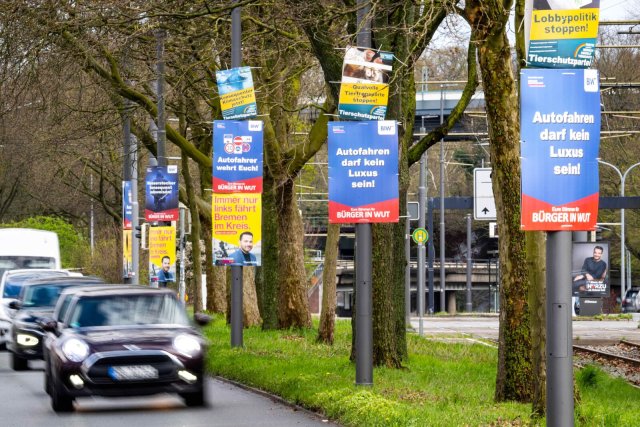 Freie Fahrt für Aufgeregte: Wahlplakate der Bürger in Wut.