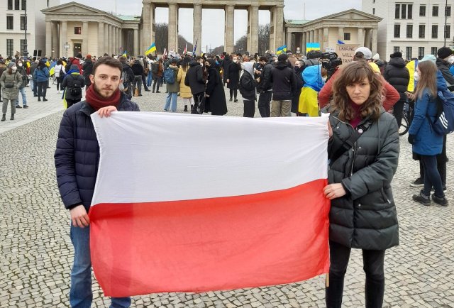 Jakub Gronowski (links) und Magdalena Milenkovska (rechts) bei e...