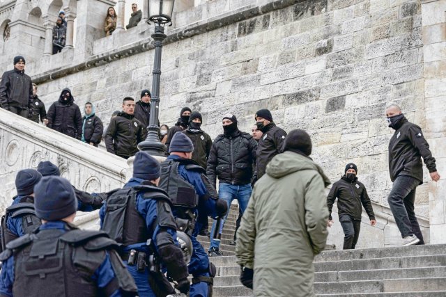 Teilnehmer am rechtsextremen »Tag der Ehre« vor einem Jahr in Budapest