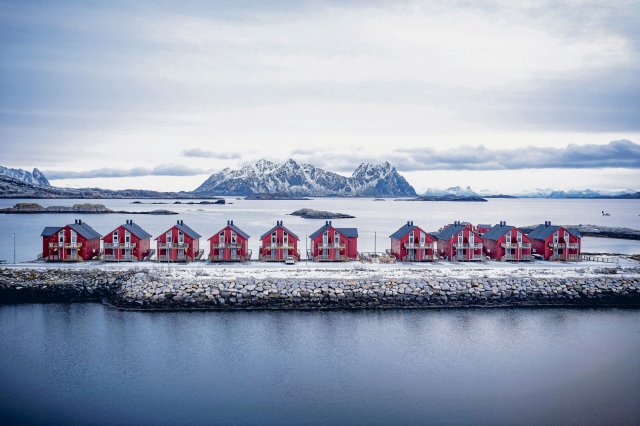 Pittoresk: Winter in Svolvaer