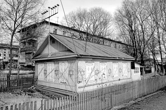 Die alte Synagoge Birobidschans sieht aus wie eine Datscha.