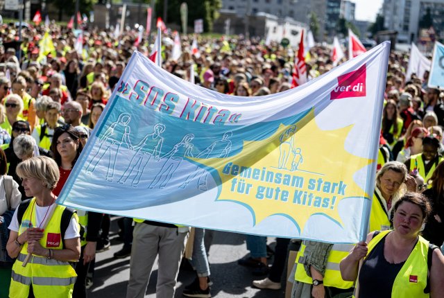 Verdi-Streikkundgebung in der vergangenen Woche