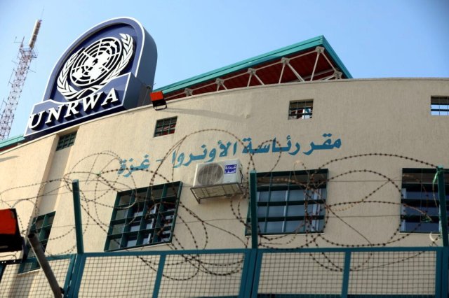 Das Hauptquartier der United Nations Relief and Works Agency (UNRWA) in Gaza