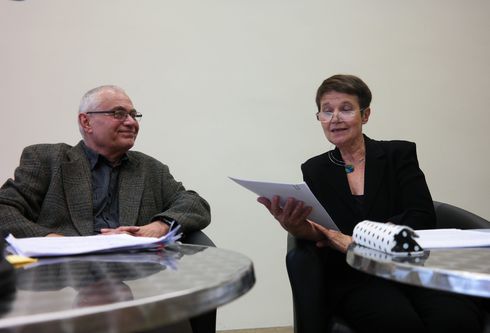 Volkmar Witt und Martina Schnabel bei ihrer Arbeit.