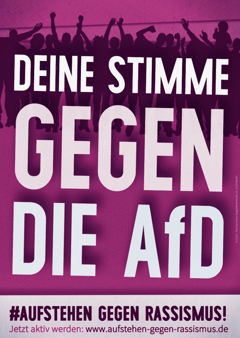 "Aufstehen gegen Rassismus" ist ein breites gesellschaftliches Bündnis von Gewerkschaftern über Antifas bis zu Jusos.