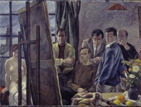 Harry Blume: Gruppenportr&#228;t Leipziger K&#252;nstler I, 1961