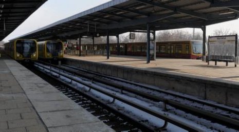 Am Bahnhof Wuhletal teilen sich U- und S-Bahn schon den Bahnsteig.