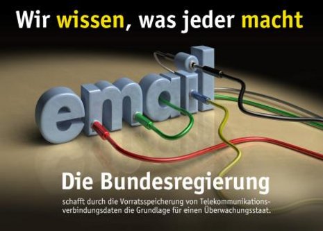 Plakat gegen &#220;berwachung von Frans Valenta