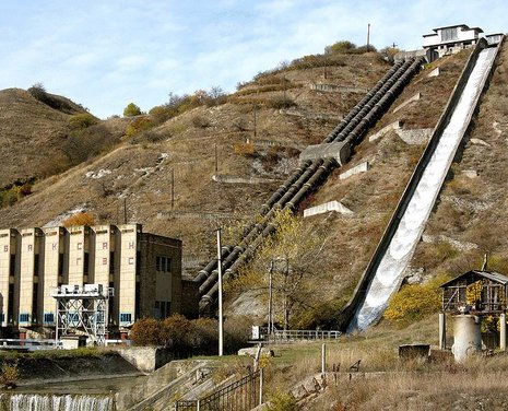 Das Wasserkraftwerk Baksan Foto:dpa/RIA Nowosti