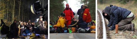 Entschlossenheit ist eine Grundbedingung für den Erfolg gewaltfreier Bewegungen. Fotos: Camay Sungu (2); dpa/Nietfeld