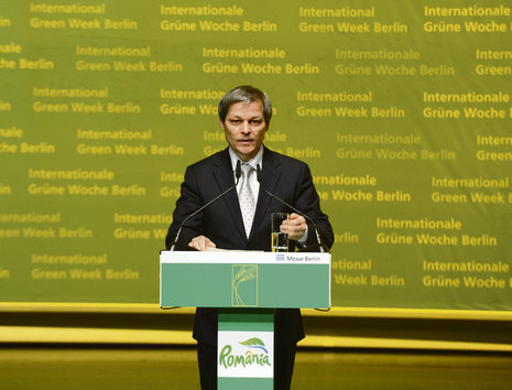 EU-Kommissar Dacian Ciolos bei der Messe-Eröffnung